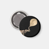 Elefanten machen Vollmond Magnet (Vorderseite/Rückseite)