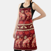 Elefanten März: Spielerisches nahtloses Muster. Schürze (InSitu)