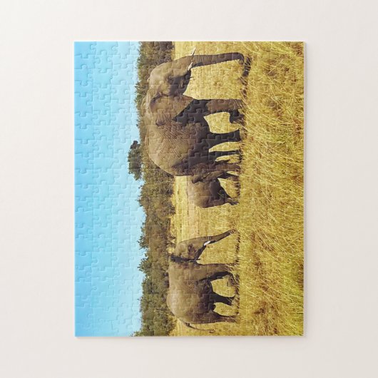 Elefanten, Masai Mara Puzzle (Vertikal)
