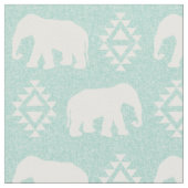 Elefanten - Minze Stoff (Nahaufnahme)