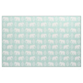 Elefanten - Minze Stoff (Fat Quarter (45,7 x 55,9 cm))