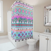 Elefanten mit Azteken-Muster Duschvorhang (Beispiel)