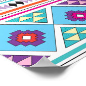 Elefanten mit Azteken Muster Schöne Poster (Ecke)