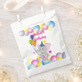 Elefanten mit Ballons Geburtstagsparty Geschenktütchen (Ausgeschnitten)