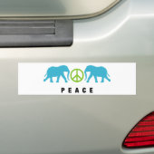 Elefanten mit Frieden Autoaufkleber (Auf Auto)