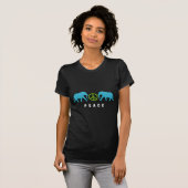 Elefanten mit Frieden T-Shirt (Vorne ganz)