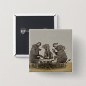 Elefanten mit Tee-Party Button (Vorne & Hinten)