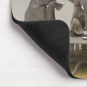 Elefanten mit Tee-Party Mousepad (Ecke)