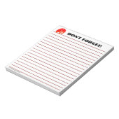 Elefanten nicht vergessen (Benutzerdefinierter Not Notizblock (Rotiert)