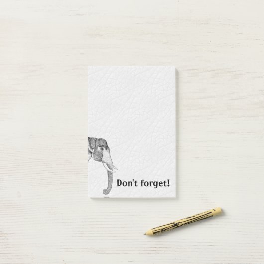 Elefanten nie vergessen Post It Notes Post-it Klebezettel (Auf Schreibtisch)