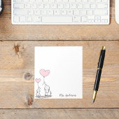 Elefanten niedlicher Name des Kindes Notizblock