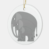 Elefanten-Ornament Keramik Ornament (Links)