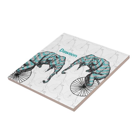 Elefanten Plus Bikes Gleich YIKES! Fliese (Seite)