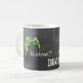 Elefanten Plus Bikes Gleich YIKES! Kaffeetasse (Vorderseite Links)