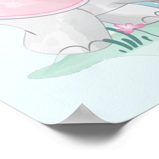 Elefanten Poster (Ecke)