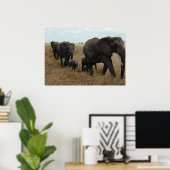 Elefanten Poster (Heimbüro)