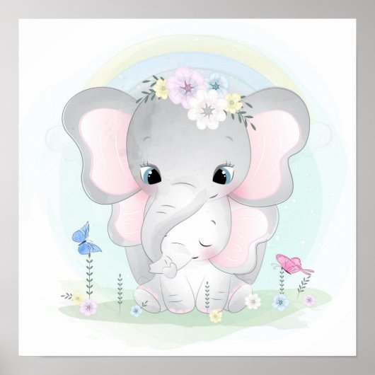 Elefanten Poster (Vorne)