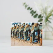 Elefanten Postkarte (Stehend Vorderseite)