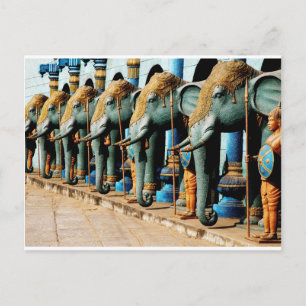 Elefanten Postkarte