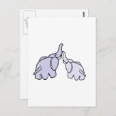 Elefanten Postkarte (Vorne/Hinten)