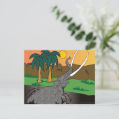 ELEFANTEN POSTKARTE (Stehend Vorderseite)