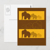 Elefanten Postkarte (Vorne/Hinten)
