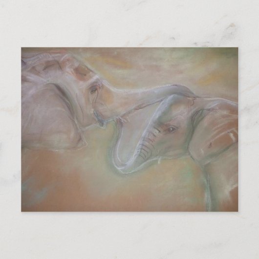 Elefanten Postkarte (Vorderseite)