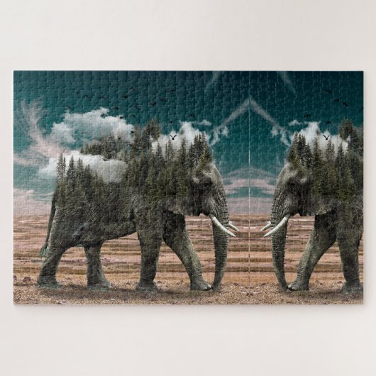 Elefanten Puzzle (Horizontal)