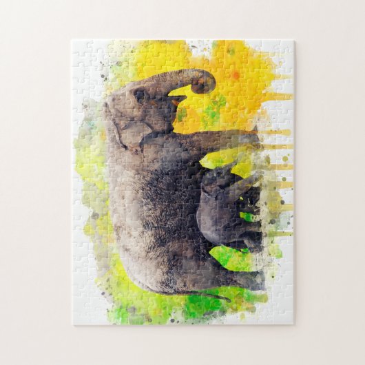 Elefanten Puzzle (Vertikal)