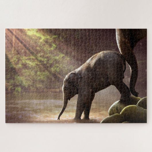 Elefanten Puzzle (Horizontal)