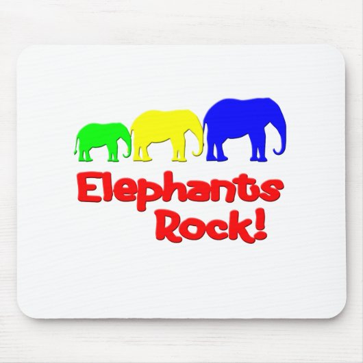 Elefanten Rock! Mousepad (Vorne)