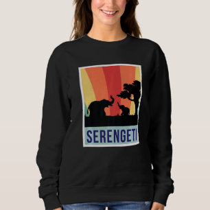 Elefanten Safari Nationalpark Serengeti Souvenir  Sweatshirt