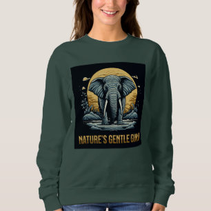 Elefanten Sanftes Riesen der Natur Sweatshirt
