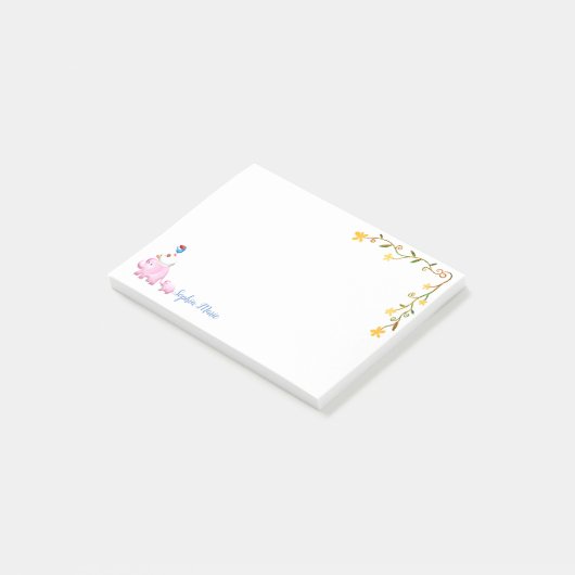 Elefanten, Schaf- und Vogeltierturm Post-it Klebezettel (angewinkelt)