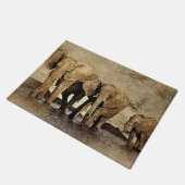 Elefanten - Schönheit und Würde Fußmatte (Schrägansicht)