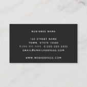 Elefanten , Schwarz-Weiß-Muster Beruflich Visitenkarte (Rückseite)