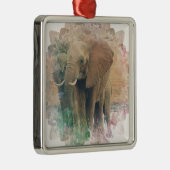 Elefanten Silbernes Ornament (Rechts)