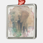 Elefanten Silbernes Ornament (Links)