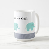 Elefanten sind Cool Kaffeetasse (VorderseiteRechts)