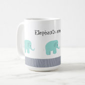 Elefanten sind Cool Kaffeetasse (Vorderseite Links)
