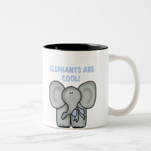 Elefanten sind cool zweifarbige tasse