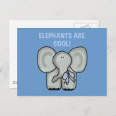 Elefanten sind Coole Hemden und Geschenke Postkarte (Vorne/Hinten)
