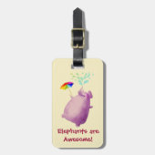 Elefanten sind fantastisch gepäckanhänger (Vorderseite vertikal)