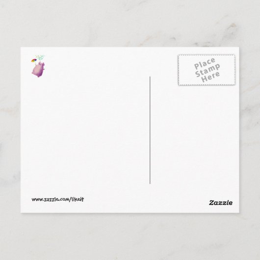 Elefanten sind Phantastisch Postkarte (Rückseite)