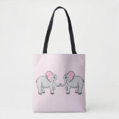 Elefanten Tote Bag Tasche (Vorderseite)