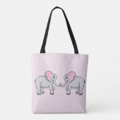 Elefanten Tote Bag Tasche (Rückseite)