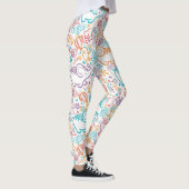 Elefanten und Blume Leggings (Rechts)