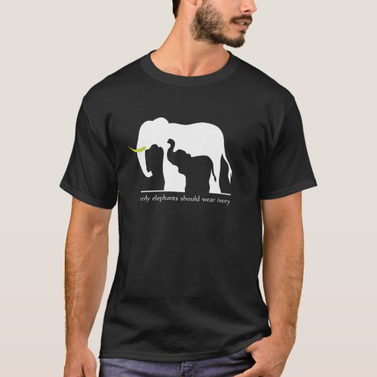 Elefanten und Elfenbein T-Shirt (Vorderseite)