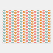 Elefanten und Liebe Herzmuster Geschenkpapier Set (Vorderseite 2)