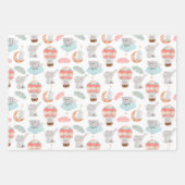 Elefanten und Liebe Herzmuster Geschenkpapier Set (Vorderseite)